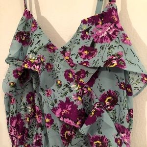 NWOT Sugar Lips Purple & Teal Floral Dress